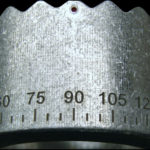 Fine measurements marked by a laser on metal