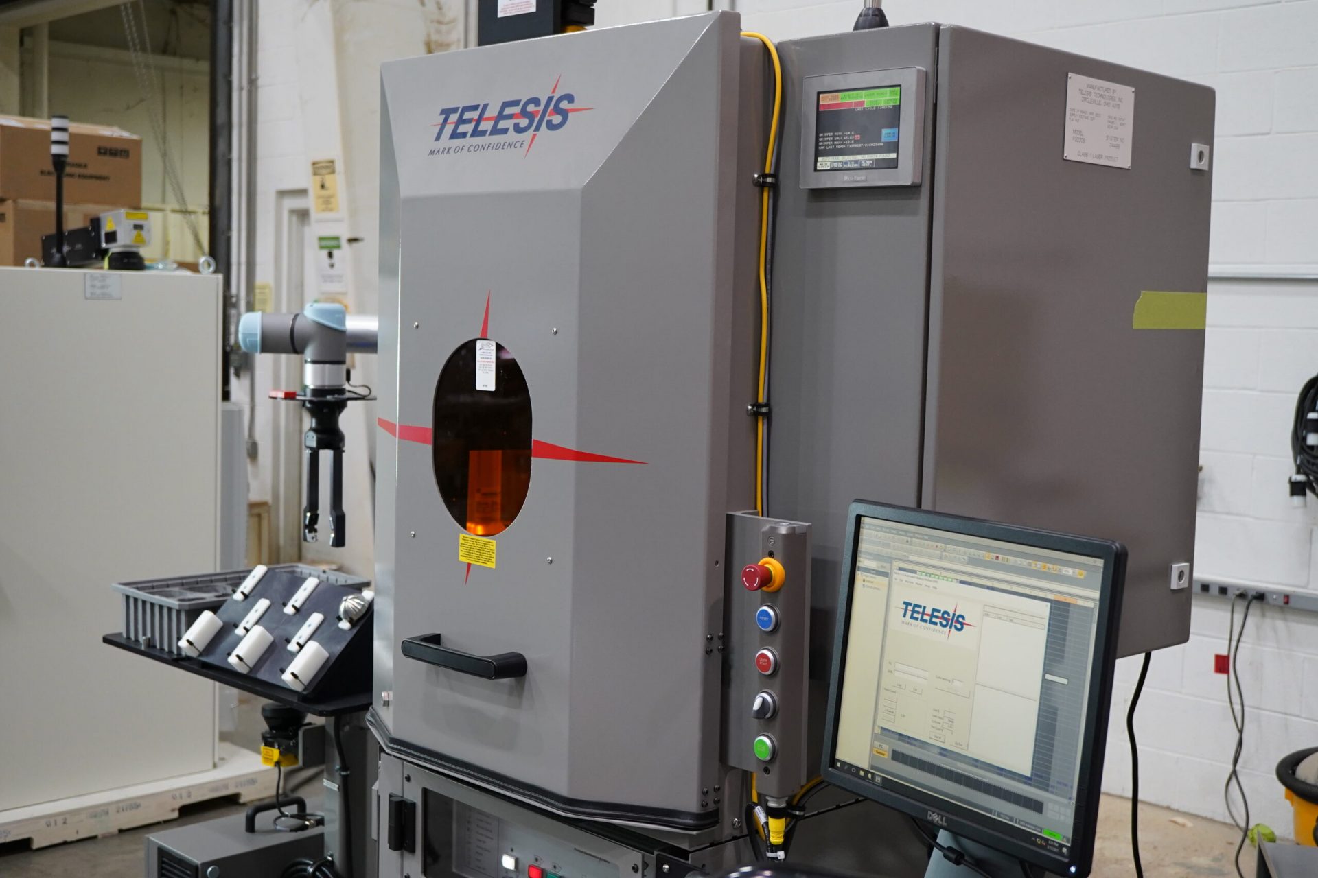 Telesis laser enclosure with software