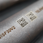 Serial numbers marked onto metal by Summit.Pro laser marker.