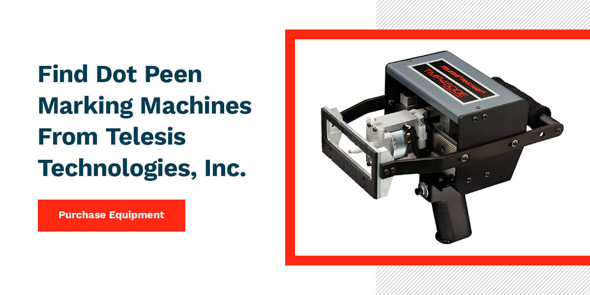 Vind Dot Peen-markeermachines van Telesis Technologies, Inc.