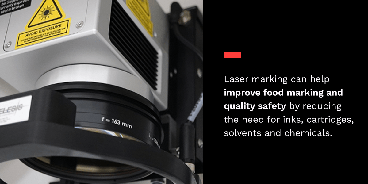 laser marking can help improve food marking and quality safety