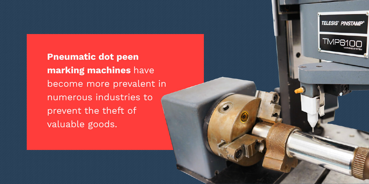 pneumatic dot peen marking machines