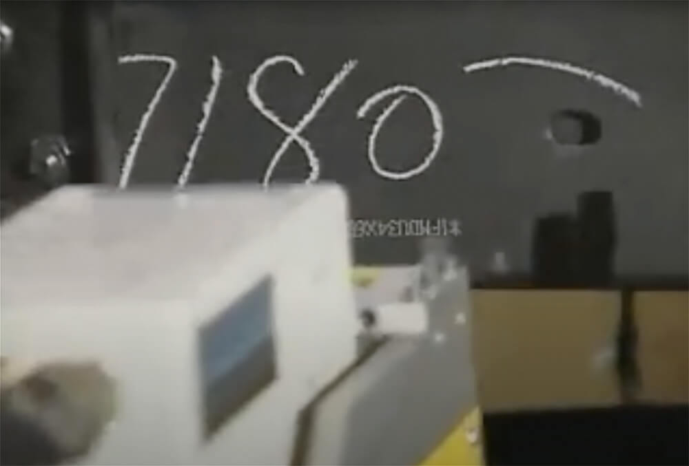 Dot Peen Marker Being Operated on Automotive Assembly Line